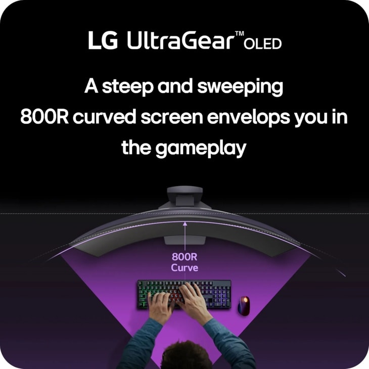 45-inch UltraGear™ Curved OLED Gaming Monitor - 39GS95QE-B