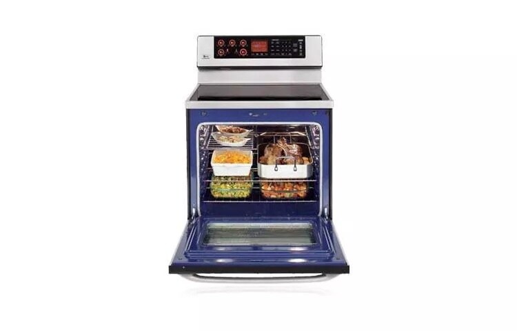 Freestanding Electric Range with Dual Convection System (Stainless Steel)