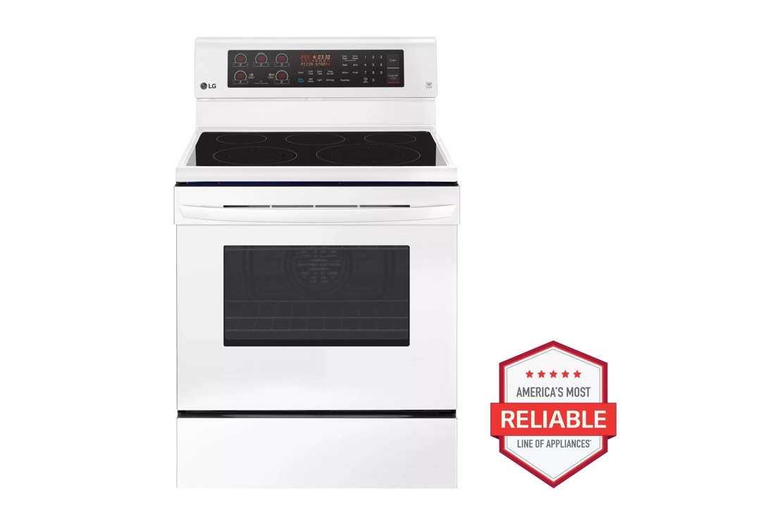 LG LRE3194SW 6.3 cu. ft. Electric Single Oven Range with True Convection and EasyClean®