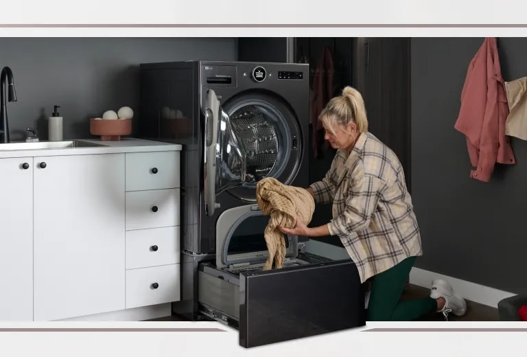 Lg front load washer with sidekick hotsell