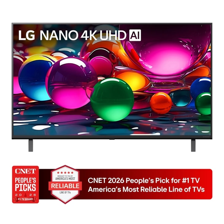 LG 43" Class Nano 4K UHD TV AI NU70 Smart TV 2026