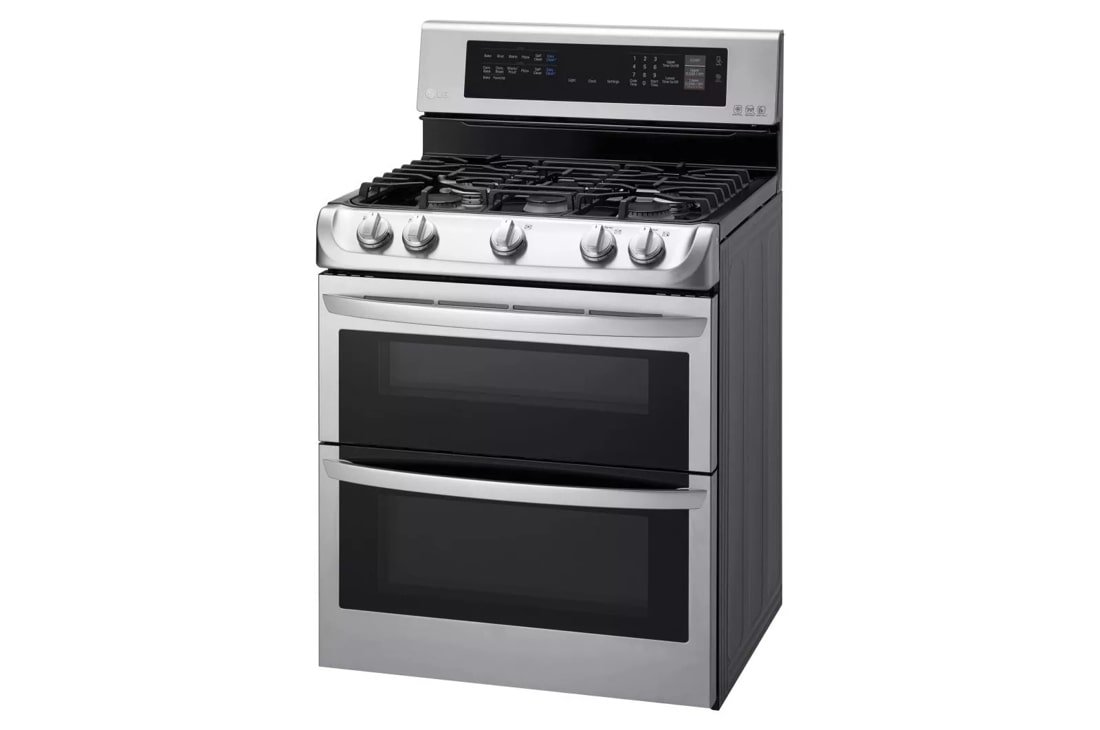 LG LDG4313ST 6.9 Cu. Ft. Stainless Double Oven Gas Range 