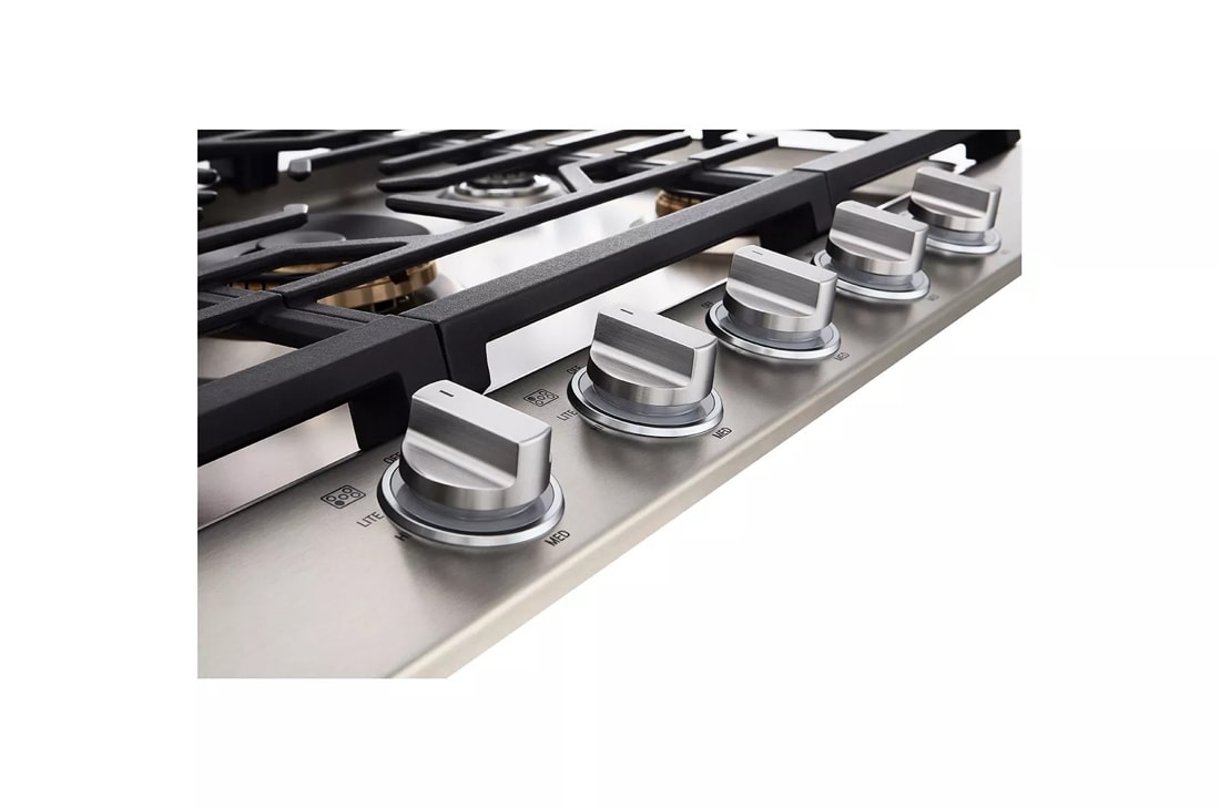 LG 36 Stainless Steel Smart GAS Cooktop with Easyclean & ThinQ