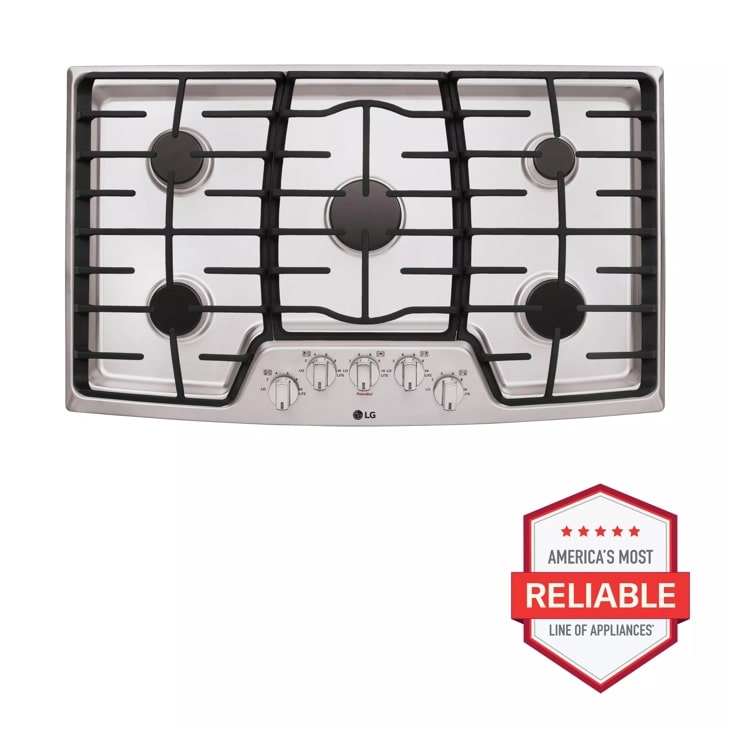 LG Studio CBGS3628S 36 Inch Gas Sealed Burner Cooktop