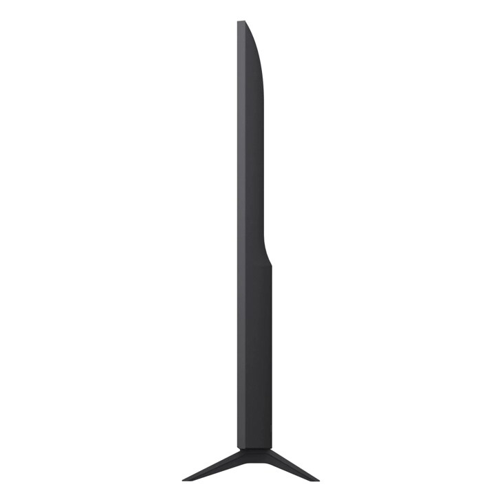 65-Inch LG QNED 4K TV 65QNED84BAA - Side Profile showing ultra-slim design with sturdy base stand