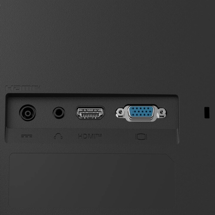 LG 27U41YA-B 27 Monitor – Back View with Ports