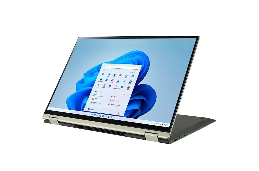 LG gram 16-inch 2in1 Lightweight Laptop Intel 12th Gen Core i7-1260P Processor Windows 11 Home 32GB RAM 2TB SSD Green