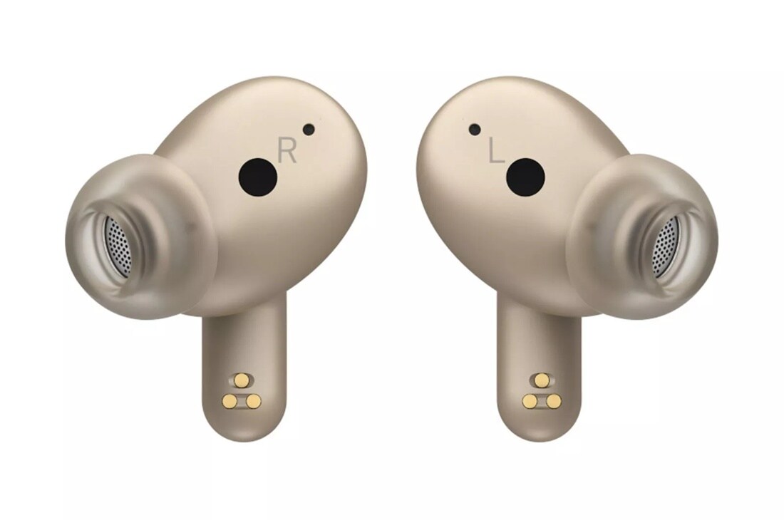 LG TONE Free FP9E (Haze Gold) - Plug & Wireless UVnano True Wireless Bluetooth Earbuds