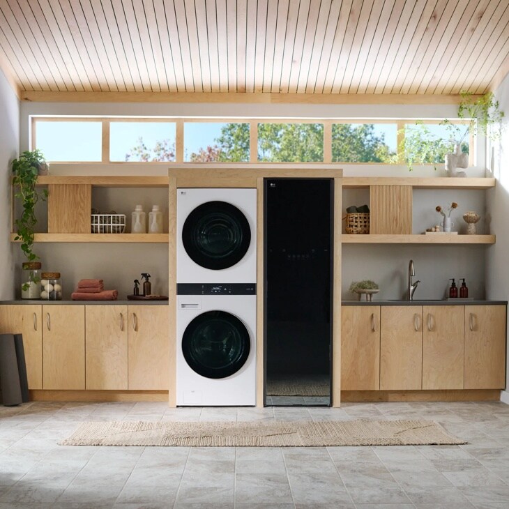 LG STUDIO WashTower™ Smart Front Load 5.0 cu. ft. Washer and 7.4 cu. ft. Gas Dryer with Center Control®
