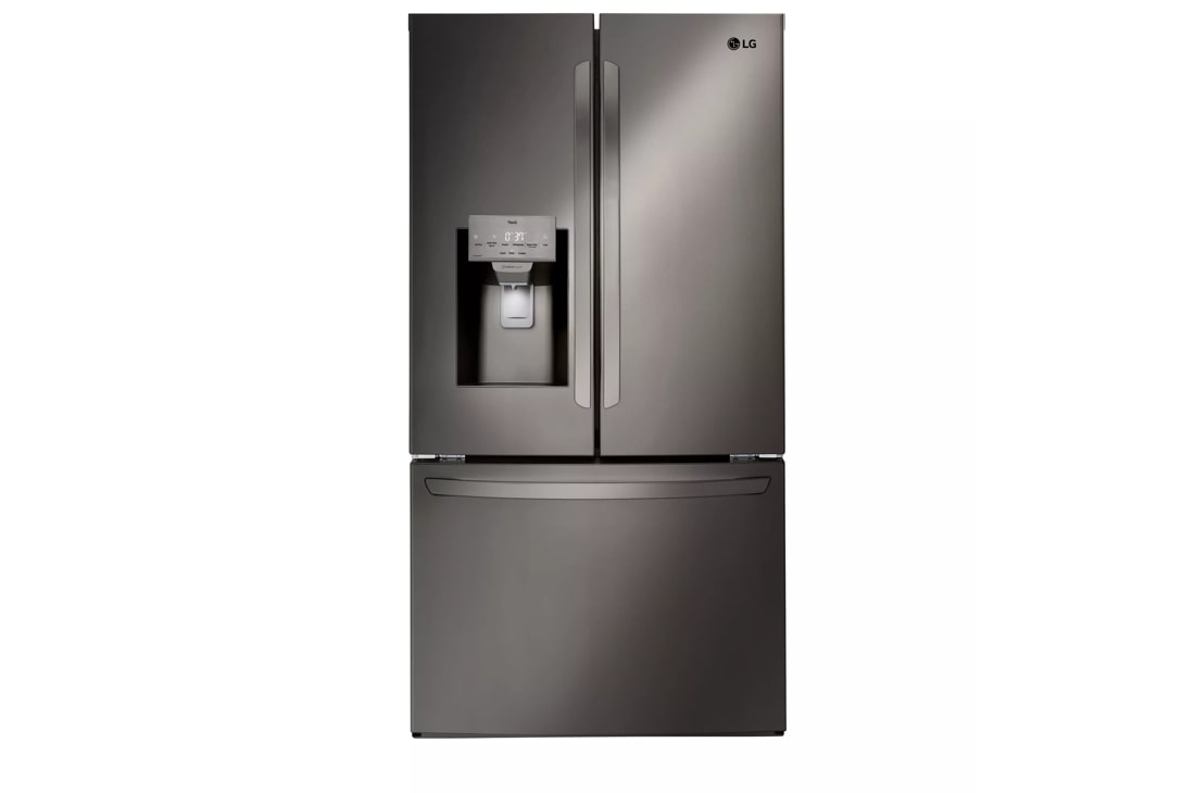 28 cu. ft. french door standard depth refrigerator front view