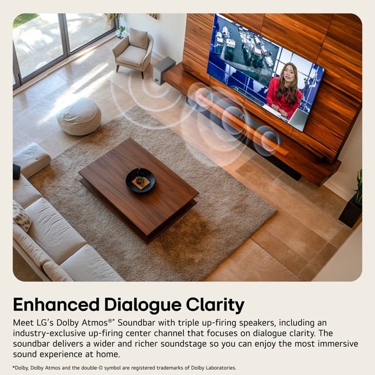 SC9S LG Soundbar for TV | Dolby Atmos® 3.1.3 channel with