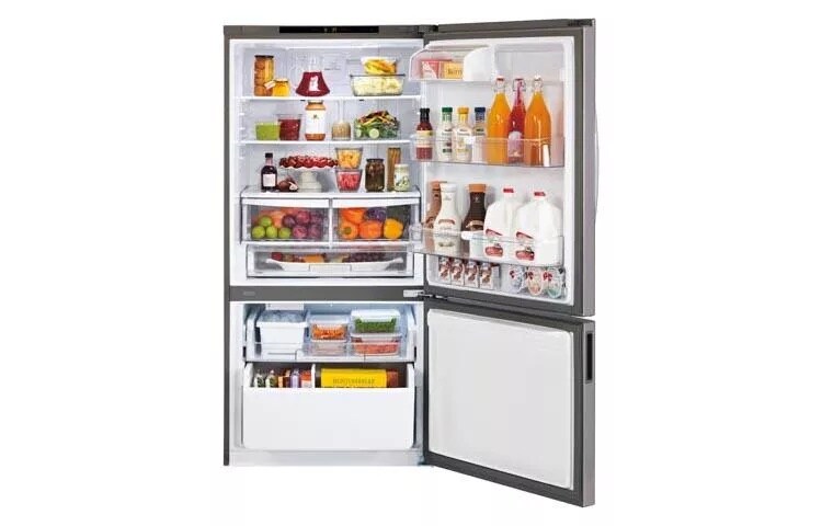 24 cu. ft. Large Capacity Swing Door Bottom Freezer Refrigerator