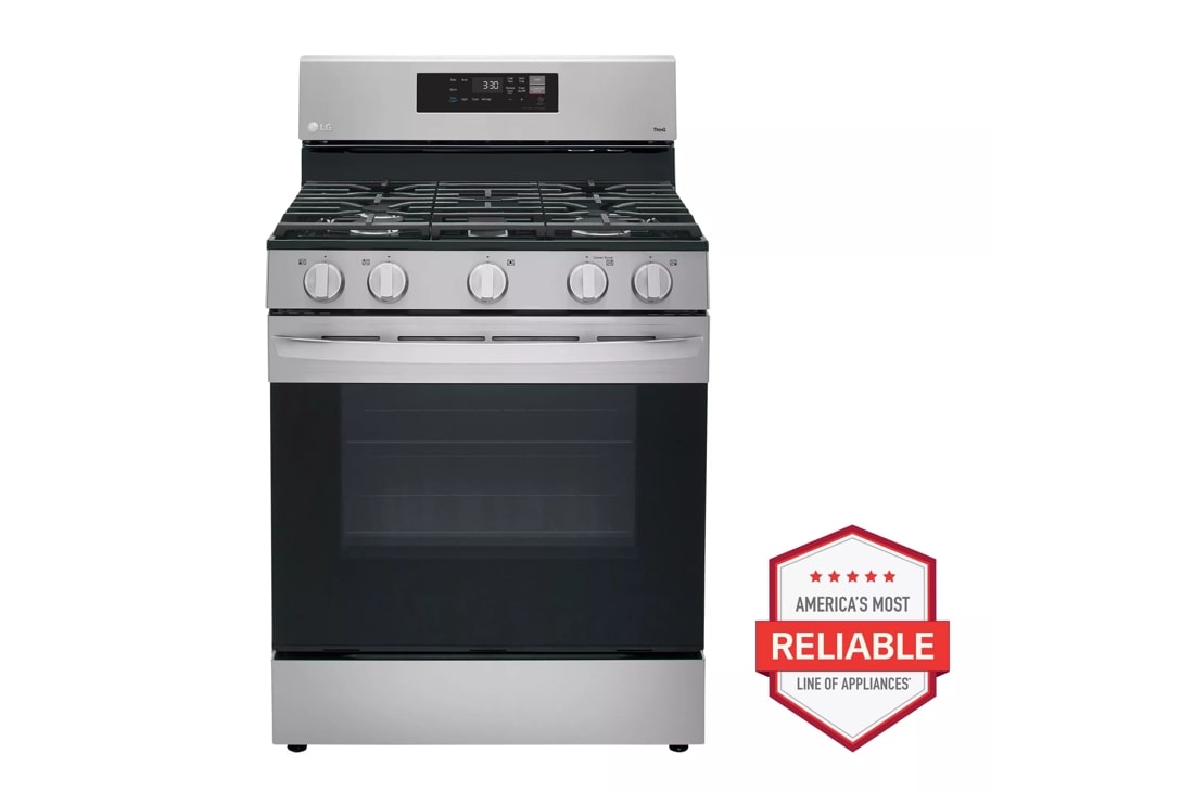 5.8 cu ft. Smart Wi-Fi Enabled Gas Range with EasyClean®