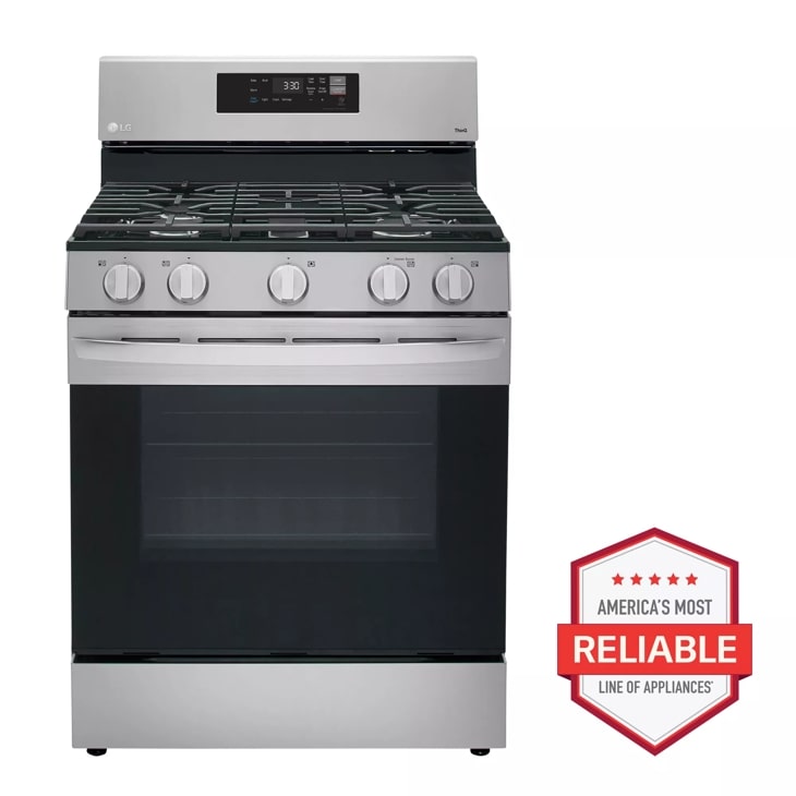 LG 5.8 Cu. Ft. Smart Wi-Fi Freestanding Gas Range in Black Stainless Steel