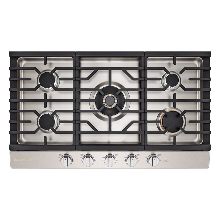 LG SIGNATURE 36-Inch UltraHeat™ Gas Cooktop - CBGU3639X | LG USA