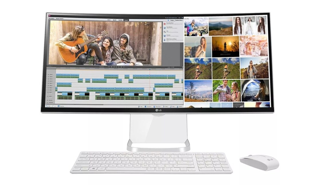 29” Curved 21:9 UltraWide® Monitor All-in-One Desktop PC (28.7” Diagonal)