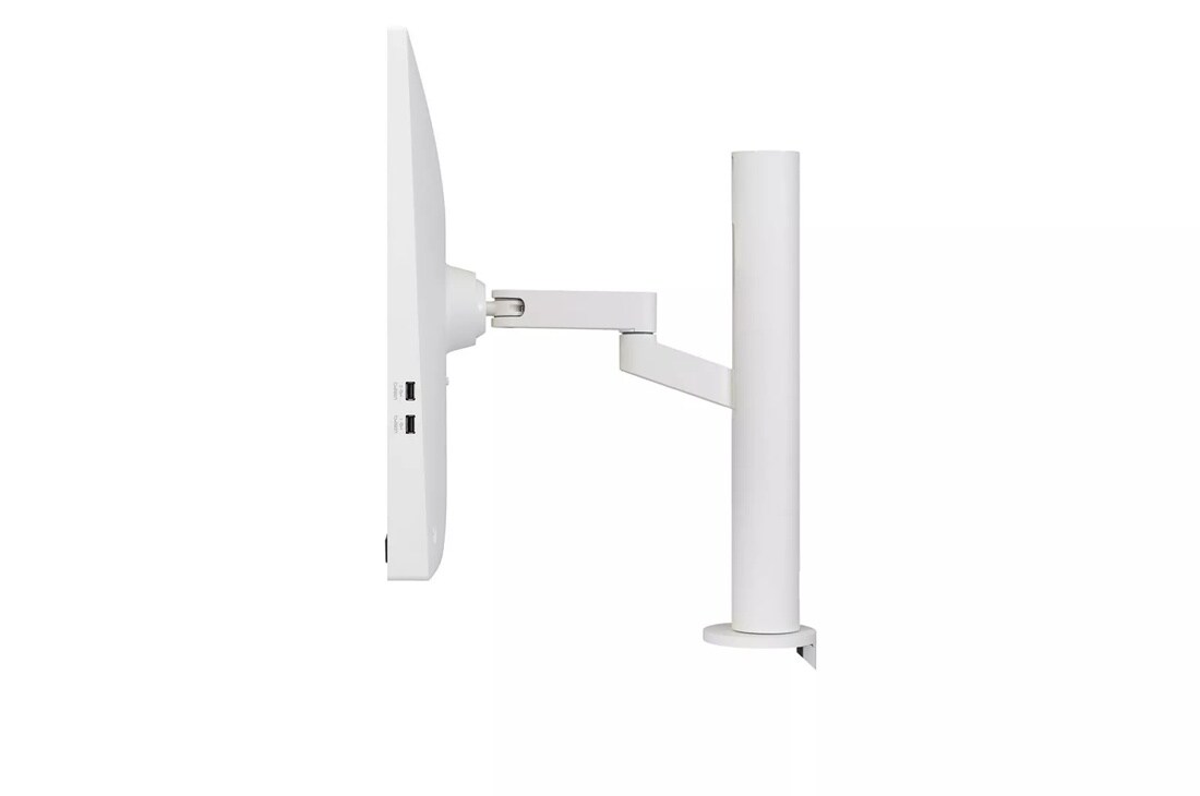Right side view of the 32 Inch LG MyView (32SQ780S-W) White Smart Monitor with 4K UHD resolution, webOS and ergo stand 