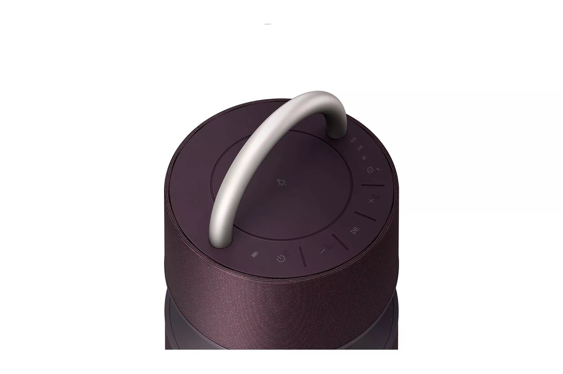 LG XBOOM 360 Omnidirectional Lighting Bluetooth - LG Sound Burgundy Mood Wireless with Portable | USA (RP4) Speaker