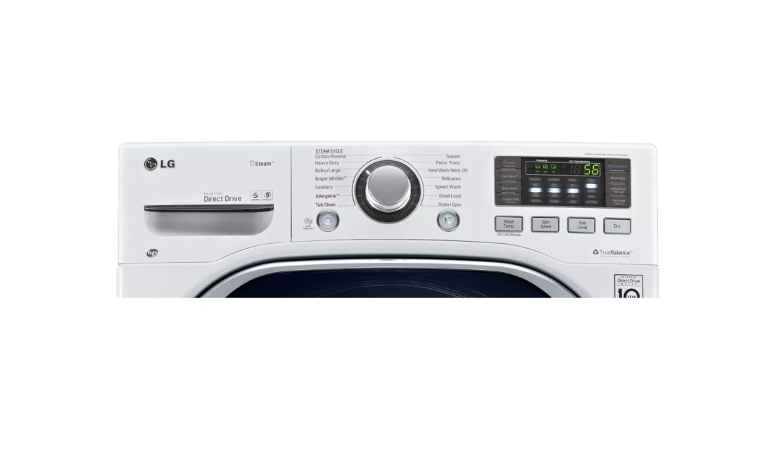 LG WM3997HWA 4.2 Cu.Ft. High-Efficiency Front-Load Washer and Electric  Dryer