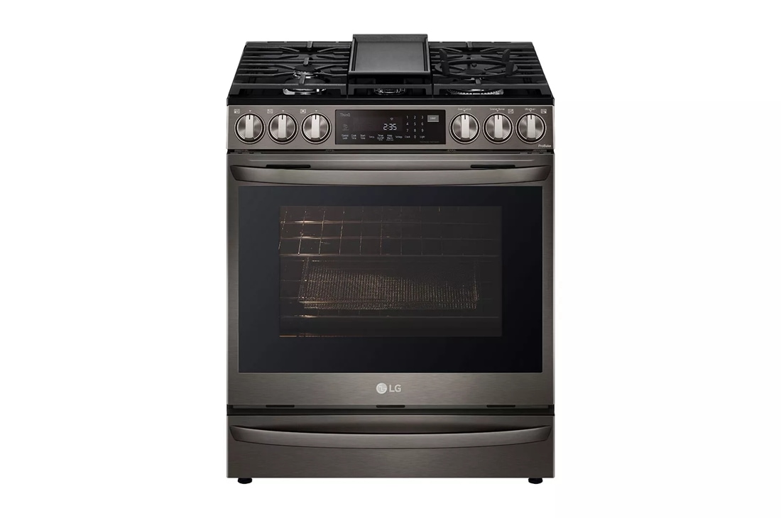 Black stainless deals steel gas range