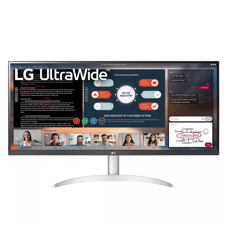 Monitor IPS 34 UltraWide FHD con AMD FreeSync - 34WP500-B