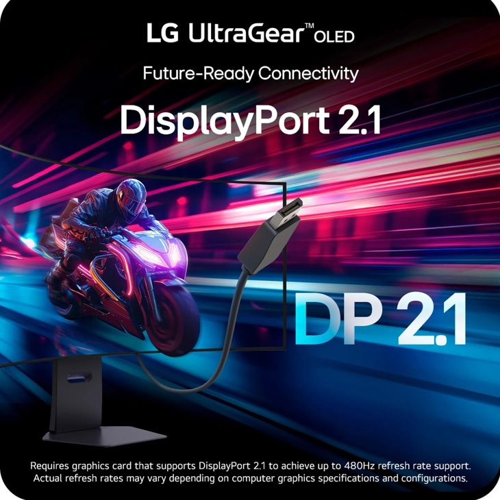 45 Inch UltraGear™ OLED WQHD 240Hz 0.03ms G-Sync Compatible 800R Curved Gaming Monitor with webOS