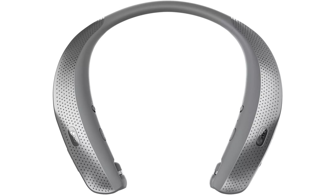 Lg tone best sale with external speakers