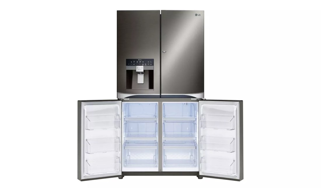 REFRIGERATEUR SIDE BY SIDE FRENCH DOOR 4 PORTES NOIR LG