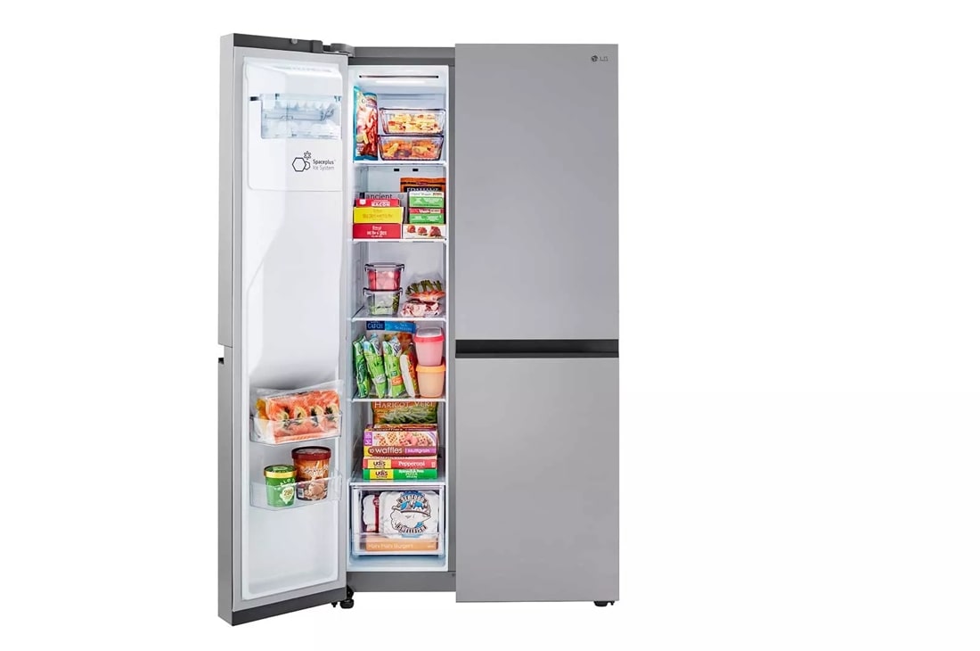 LG 27 Cu. ft. Side-By-Side Refrigerator with Smooth Touch Ice Dispenser - Stainless Steel