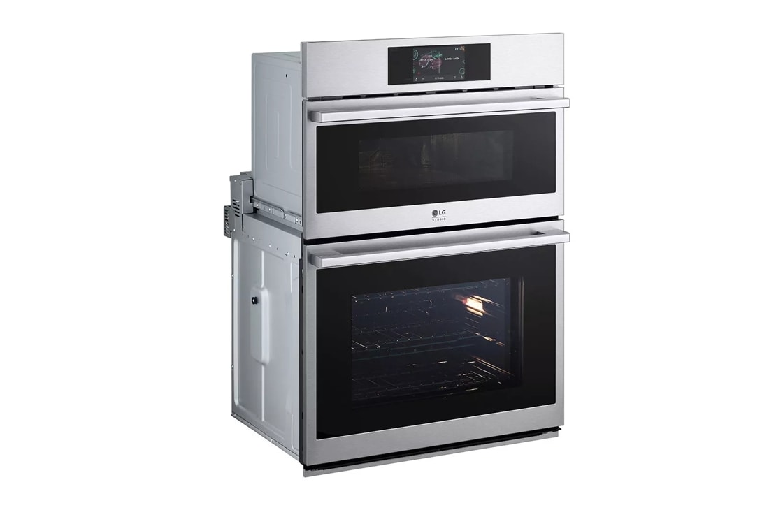 Bespoke 30 Microwave Combination Wall Oven with with Flex Duo™ in White  Glass