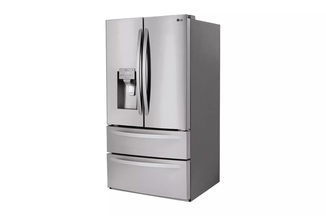 28 cu. ft. french door refrigerator right side angle view 