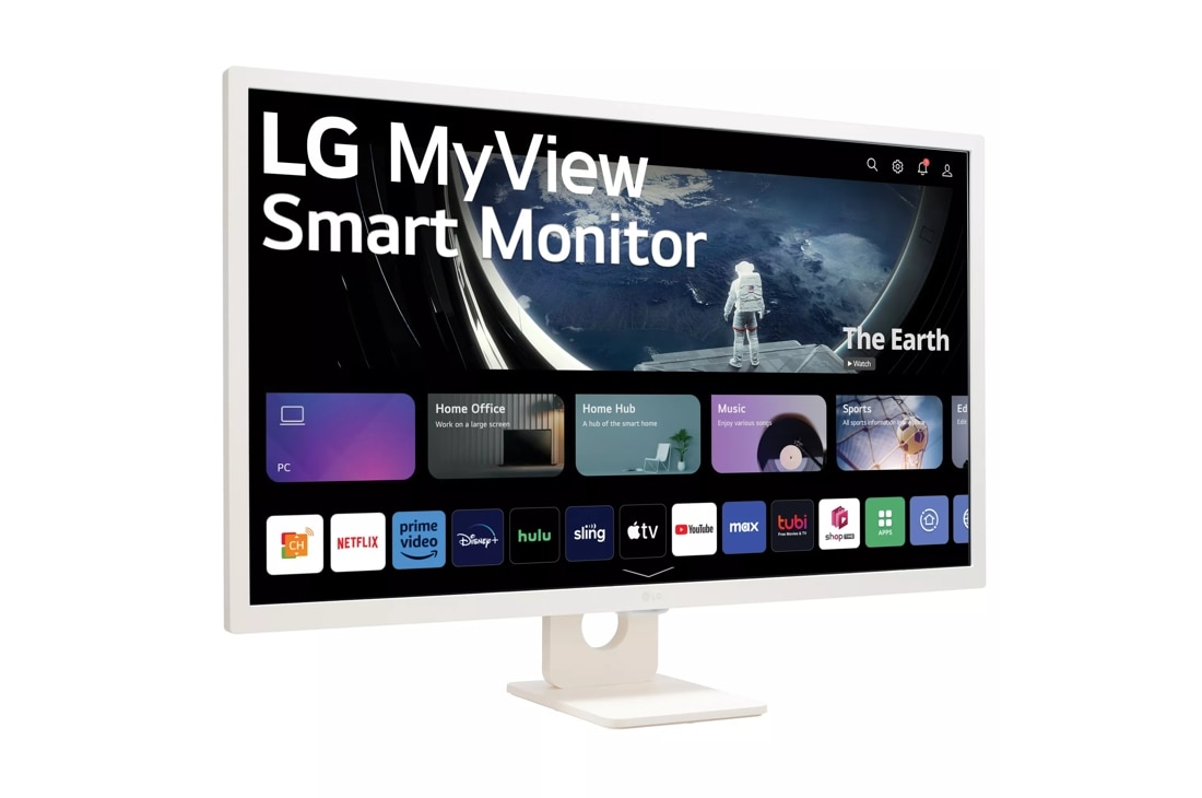 32 4K UHD IPS MyView Smart Monitor with webOS and Built-in FHD Webcam
