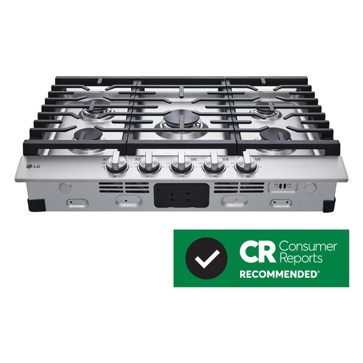 LG Studio CBGS3628S 36 Inch Gas Sealed Burner Cooktop