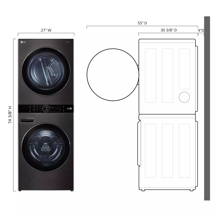 Single Unit Front Load LG WashTower™ - WKHC202HBA