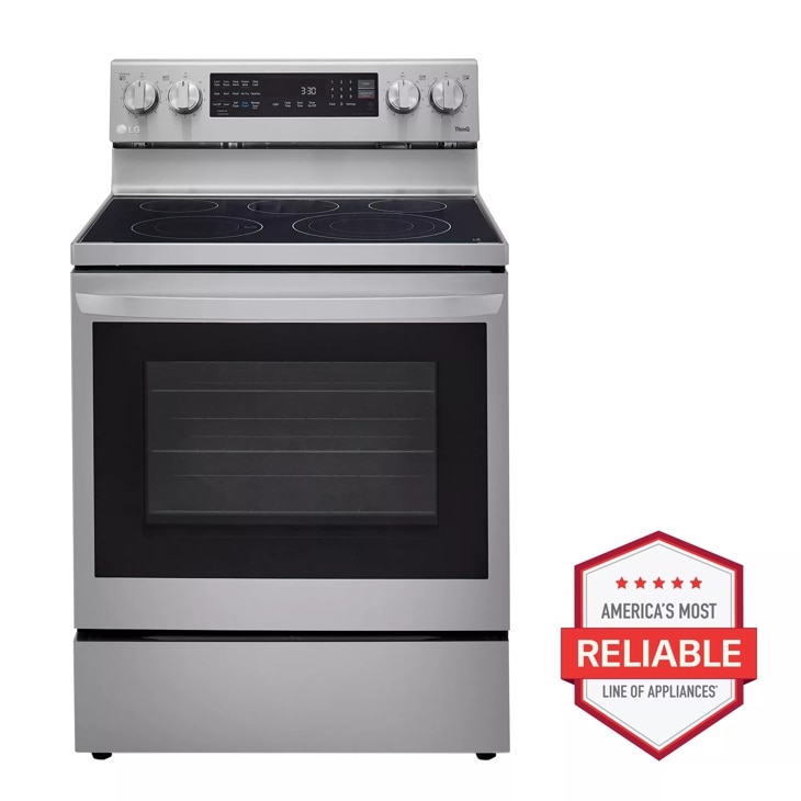 Samsung 6.3 Cu. ft. Smart Freestanding Electric Range with No-Preheat Air Fry, Convection+ & Griddle - Stainless Steel