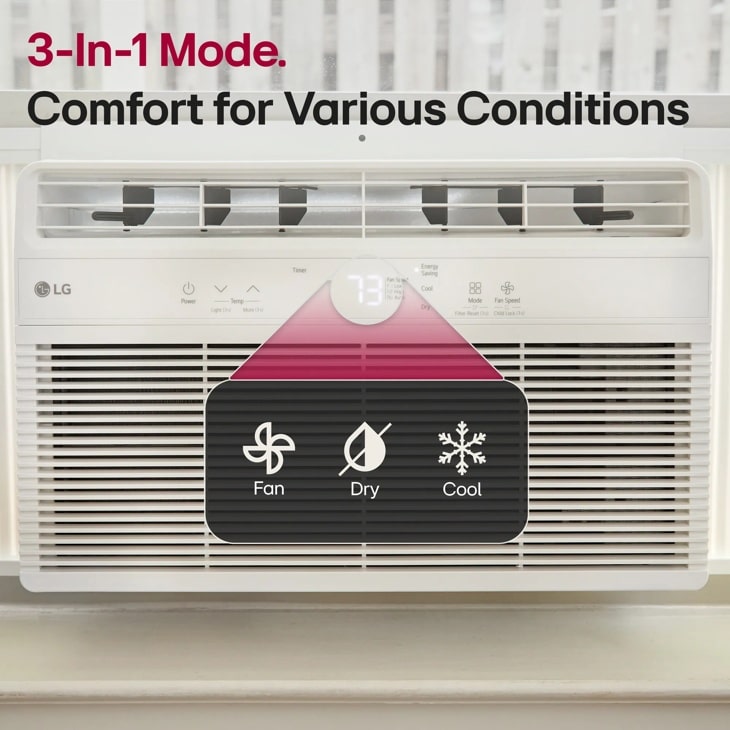 3-in-1 mode. Comfort for various Conditions
Fan
Dry
Cool