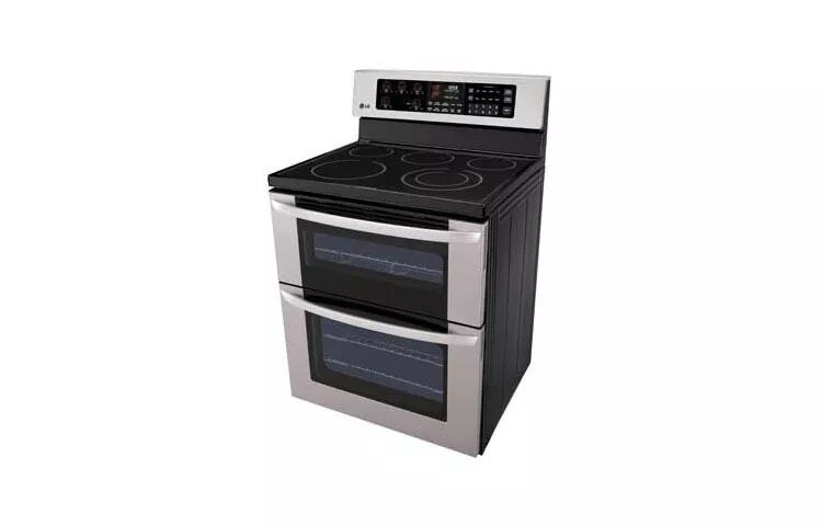 6.7 cu. ft. Capacity Electric Double Oven Range with a 6” High Upper Oven
