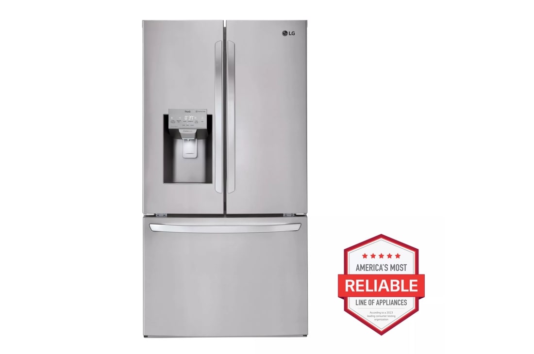 26 cu. ft. french door refrigerator front view