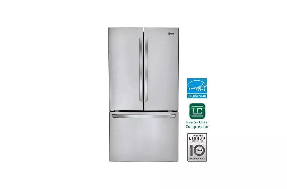 LGM③ LG 31 cu. ft. Super Capacity 3-Door French Door Refrigerator