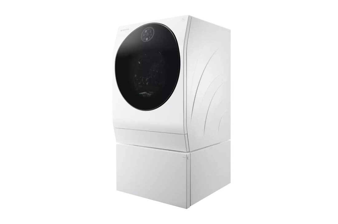 LG LUWM101HWA SIGNATURE Washer Dryer Combo right side angle view
