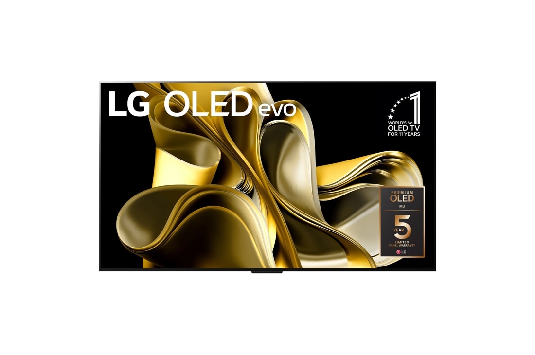 LG OLED evo
1
WORLD'S No.
OLED TV
FOR 11 YEARS
PREMIUM
OLED
M3
I5
YEAR
LIMITED PANEL WARRANTY
