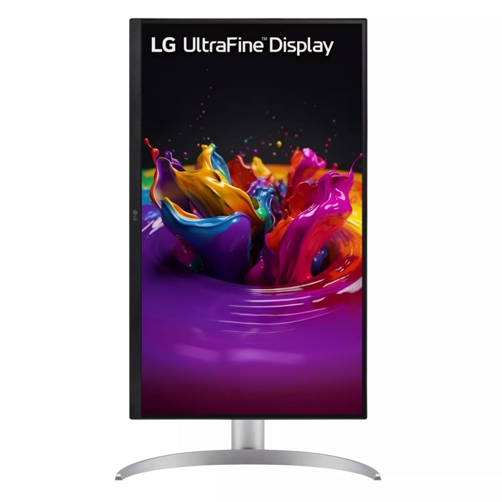 LG UltraFine UHD 27-Inch 4K UHD 2160p Computer Monitor 27UN850-W, IPS with  VESA DisplayHDR 400, AMD FreeSync, and USB-C, White,Silver