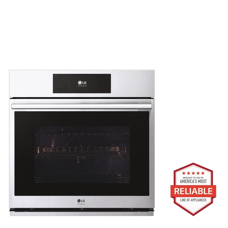 LG STUDIO 4.7 cu. ft. Smart InstaView® Electric Single Built-In Wall Oven with Air Fry & Steam Sous Vide
