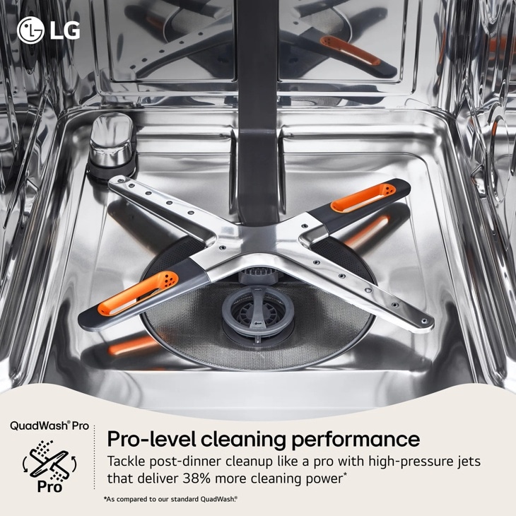 Smart Top Control FlushFit Design Dishwasher - LDNPH654S | LG USA
