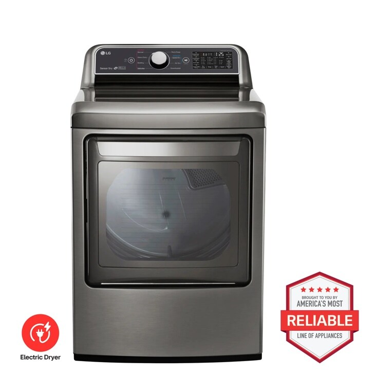 LG DLE7300VE Electric Dryer Brought to You by Americas Most Reliable Line of Appliances - Front View
