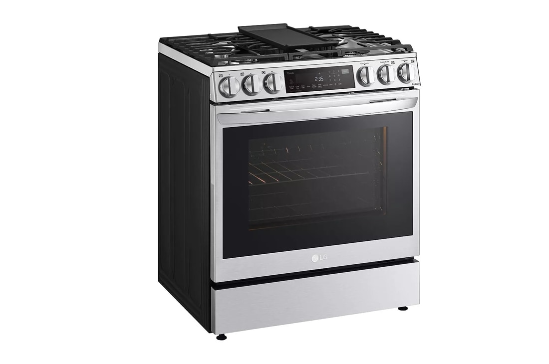 LG 30 in. 6.3 cu. ft. Smart Air Fry Convection Oven Slide-In Dual