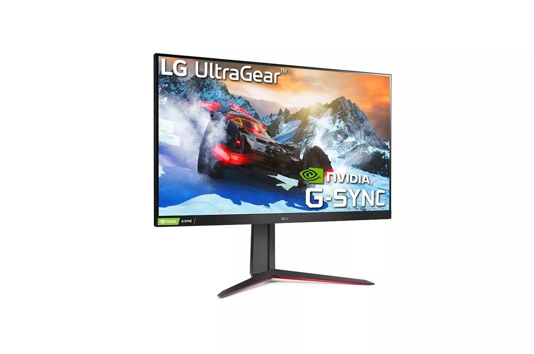 LG 32GN63T-B 32 inch UltraGear QHD 165hz Monitor left side angle view
