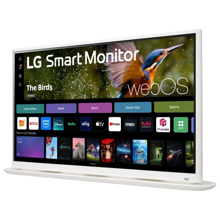 32" 4K UHD IPS MyView Smart Monitor with webOS and Curved Base Design
