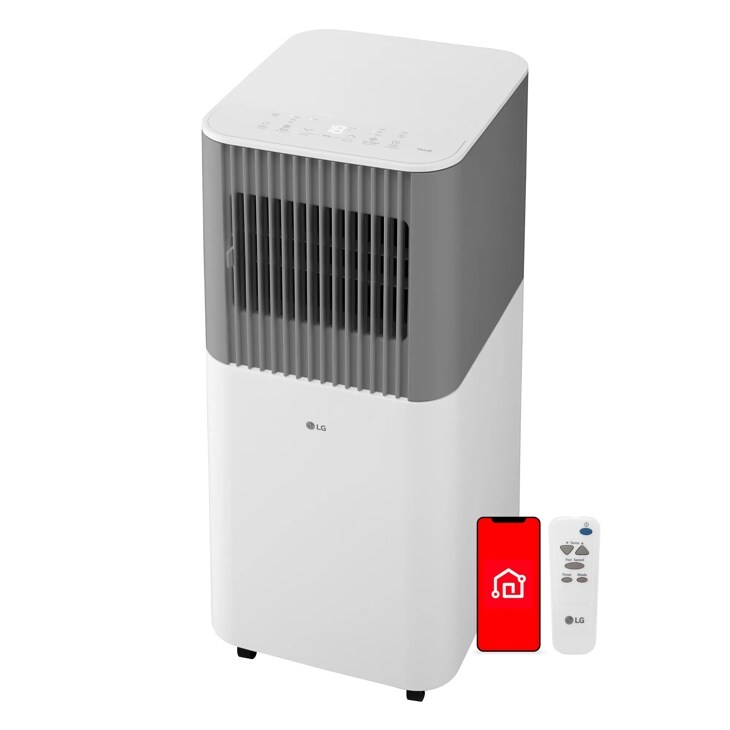 LG LP0626PGSF Portable Air Conditioner with smartphone app control and remote control - Left View