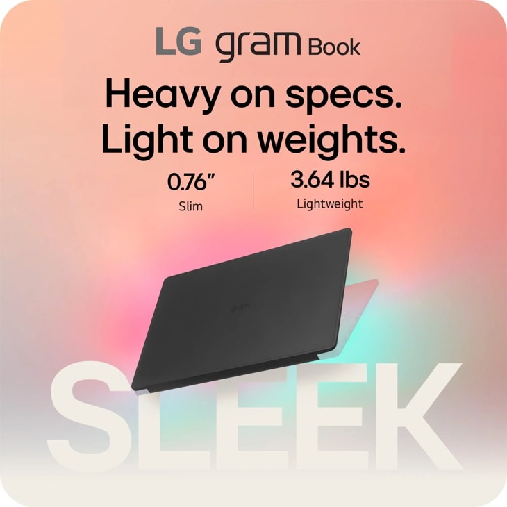 LG gram Book Laptop 15U55T - Heavy on specs Light on weight